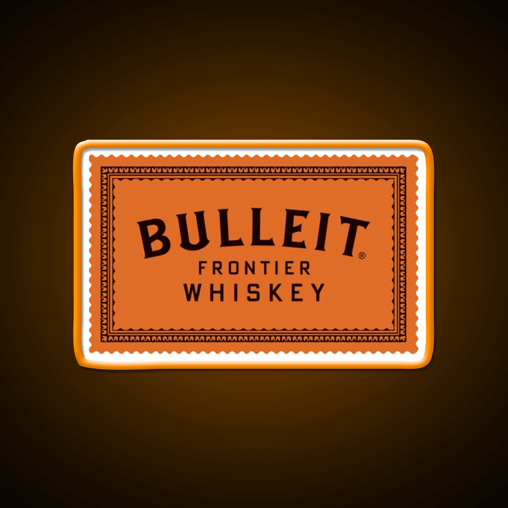 Bulleit Bourbon Whiskey Drink Bar Led Neon Sign Wall Art Rgb Color - Shineneon
