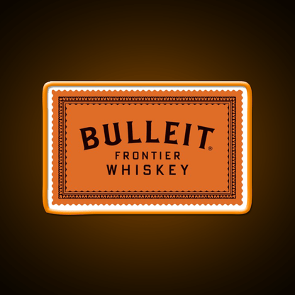 Bulleit Bourbon Whiskey Drink Bar Led Neon Sign Wall Art Rgb Color - Shineneon