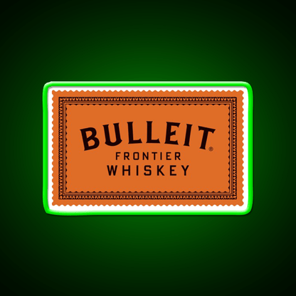 Bulleit Bourbon Whiskey Drink Bar Led Neon Sign Wall Art Rgb Color - Shineneon
