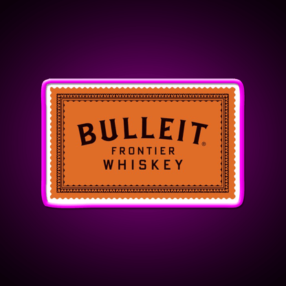 Bulleit Bourbon Whiskey Drink Bar Led Neon Sign Wall Art Rgb Color - Shineneon
