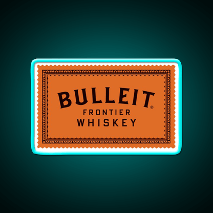 Bulleit Bourbon Whiskey Drink Bar Led Neon Sign Wall Art Rgb Color - Shineneon