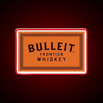 Bulleit Bourbon Whiskey Drink Bar Led Neon Sign Wall Art Rgb Color - Shineneon