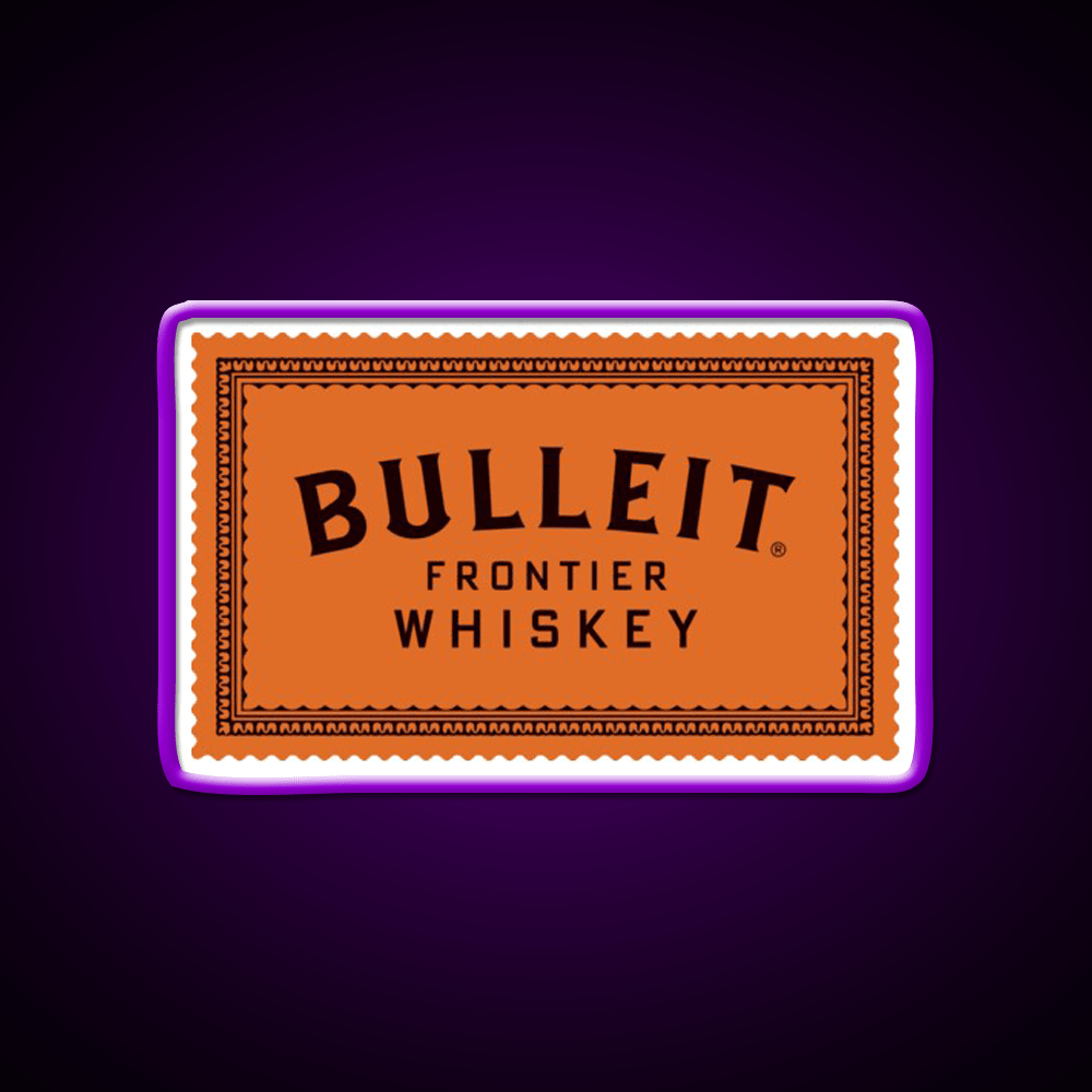 Bulleit Bourbon Whiskey Drink Bar Led Neon Sign Wall Art Rgb Color - Shineneon