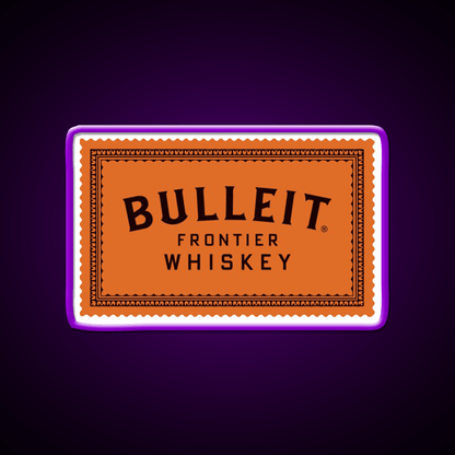 Bulleit Bourbon Whiskey Drink Bar Led Neon Sign Wall Art Rgb Color - Shineneon