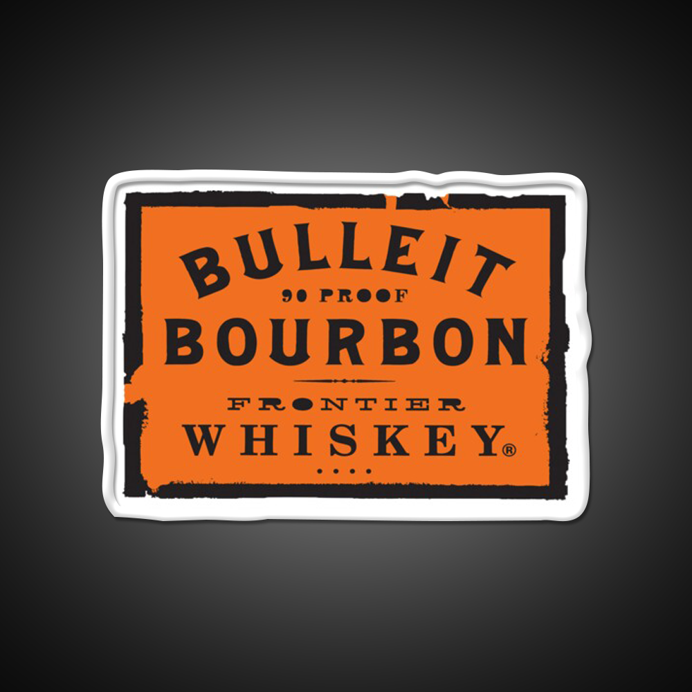 Bulleit Bourbon Whiskey Drink Bar Led Neon Sign Rgb Color