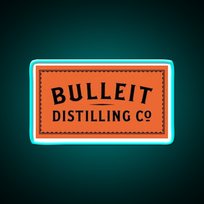 Bulleit Distilling Co Bourbon Beer Bar Decor Led Neon Sign Rgb Color - Size and dimension reference