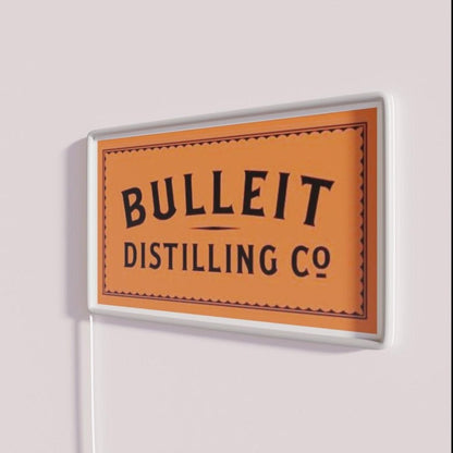 Bulleit Distilling Co Bourbon Rgb Led Neon Sign - Shineneon