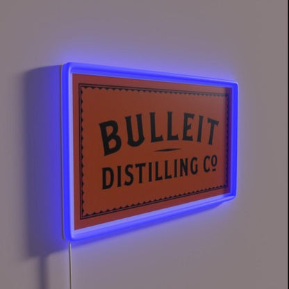 Bulleit Distilling Co Bourbon Rgb Led Neon Sign - Shineneon
