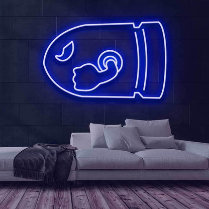 Bullet Bill Led Neon Sign For Video Game Fans | Shineneon
