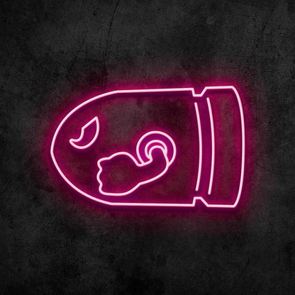 Bullet Bill Led Neon Sign For Video Game Fans | Shineneon
