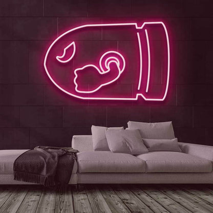 Bullet Bill Led Neon Sign For Video Game Fans | Shineneon