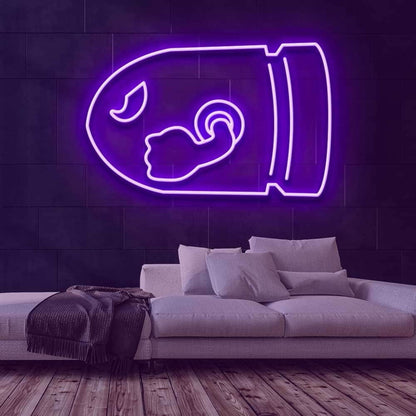 Bullet Bill Led Neon Sign For Video Game Fans | Shineneon
