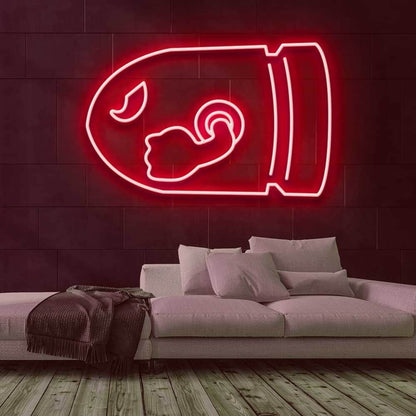 Bullet Bill Led Neon Sign For Video Game Fans | Shineneon