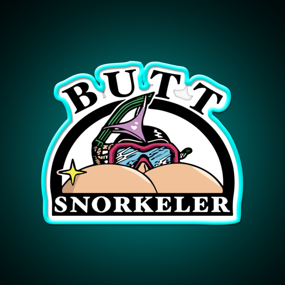 Bum Snorkeler 69 Beer Bar Decor Led Neon Sign Rgb Color - Size and dimension reference