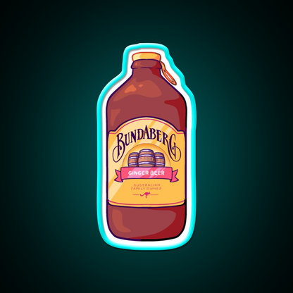 Bundaberg Ginger Beer Bar Decor Led Neon Sign Rgb Color - Size and dimension reference