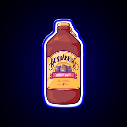 Bundaberg Ginger Beer Bar Decor Led Neon Sign Rgb Color - LED neon sign view 5