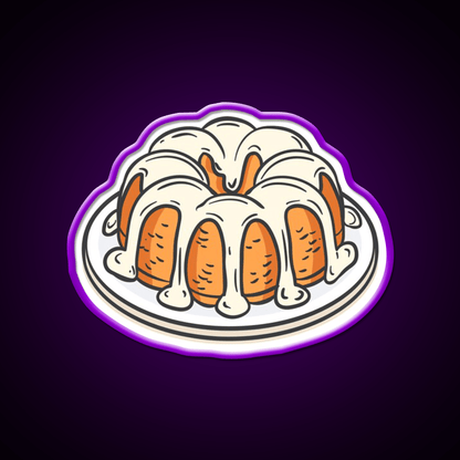 Bundt Cake Snack Food Led Neon Sign Rgb Color - Shineneon