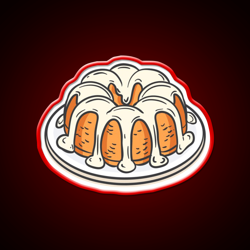Bundt Cake Snack Food Led Neon Sign Rgb Color - Shineneon