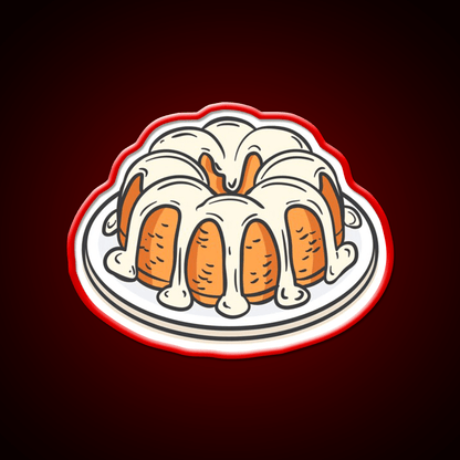 Bundt Cake Snack Food Led Neon Sign Rgb Color - Shineneon
