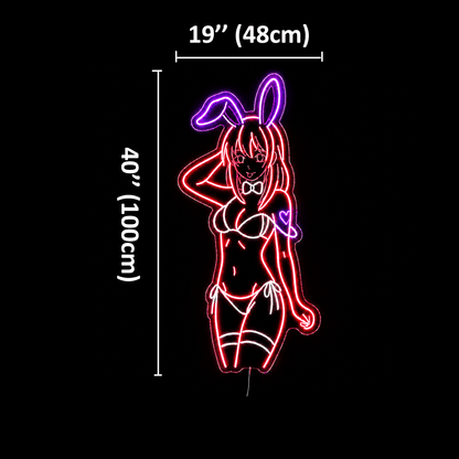 Bunny Girl Custom LED Neon Sign Full Color - Shineneon