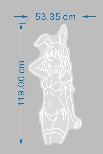 Bunny Girl Custom LED Neon Sign Picture Color - Shineneon