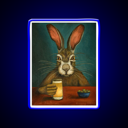 Bunny Hops Beer Bar Decor Led Neon Sign Rgb Color - LED neon sign view 5