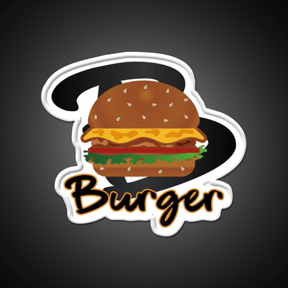 Burger America Fast Food Led Neon Sign For Burger Place Rgb Color - Shineneon