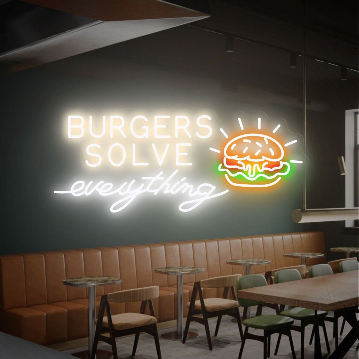 Burger Bakery Decor Sign Led Neon Sign Wall Decor Restaurants Cafes | Shineneon