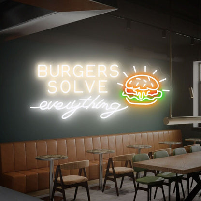 Burger Bakery Decor Sign Led Neon Sign Wall Decor Restaurants Cafes | Shineneon