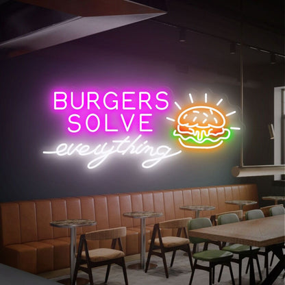 Burger Bakery Decor Sign Led Neon Sign Wall Decor Restaurants Cafes | Shineneon