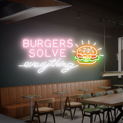 Burger Bakery Decor Sign Led Neon Sign Wall Decor Restaurants Cafes | Shineneon