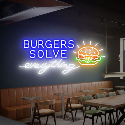 Burger Bakery Decor Sign Led Neon Sign Wall Decor Restaurants Cafes | Shineneon