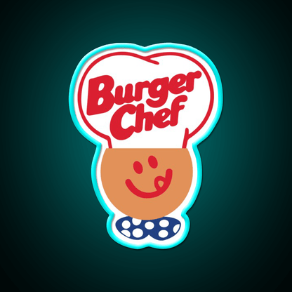 Burger Chef Fast Food Led Neon Sign For Burger Place Led Sign Rgb Color - Shineneon