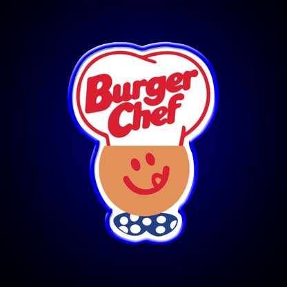 Burger Chef Fast Food Led Neon Sign For Burger Place Led Sign Rgb Color - Shineneon