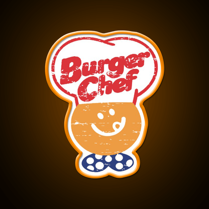 Burger Chef Fast Food Led Neon Sign For Burger Place Rgb Color - Shineneon
