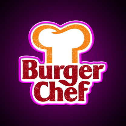 Burger Chef Fast Food Led Neon Sign For Burger Place Wall Art Rgb Color - Shineneon