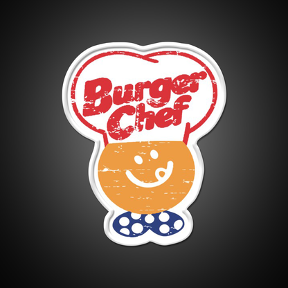Burger Chef Fast Food Led Neon Sign For Burger Place Rgb Color