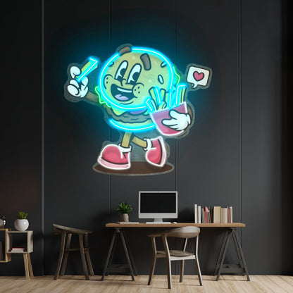 Burger Cute Trendy Retro Led Neon Sign Light Custom Led Signs - Shineneon