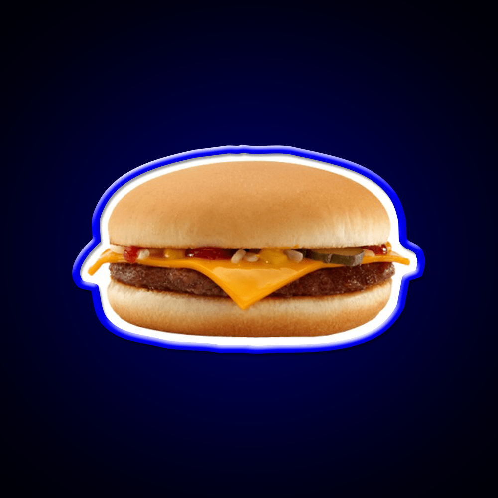 Burger Fast Food Led Neon Sign For Burger Place Led Sign Rgb Color - Shineneon