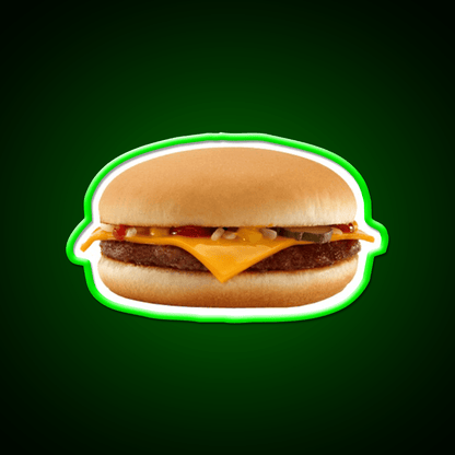 Burger Fast Food Led Neon Sign For Burger Place Led Sign Rgb Color - Shineneon