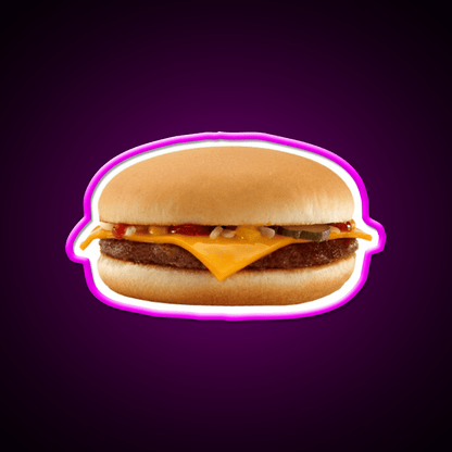 Burger Fast Food Led Neon Sign For Burger Place Led Sign Rgb Color - Shineneon