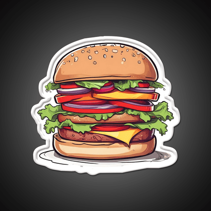 Burger Fast Food Led Neon Sign For Burger Place Neon Sign Rgb Color - Shineneon