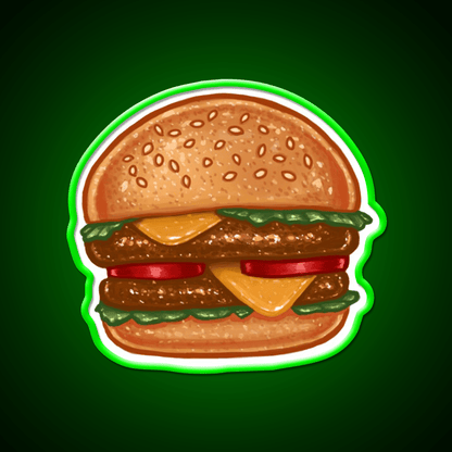 Burger Fast Food Led Neon Sign For Burger Place Wall Art Rgb Color - Shineneon