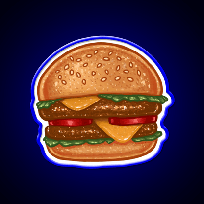 Burger Fast Food Led Neon Sign For Burger Place Wall Art Rgb Color - Shineneon