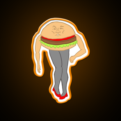 Burger Fast Food Led Neon Sign For Burger Place Wall Decor Rgb Color