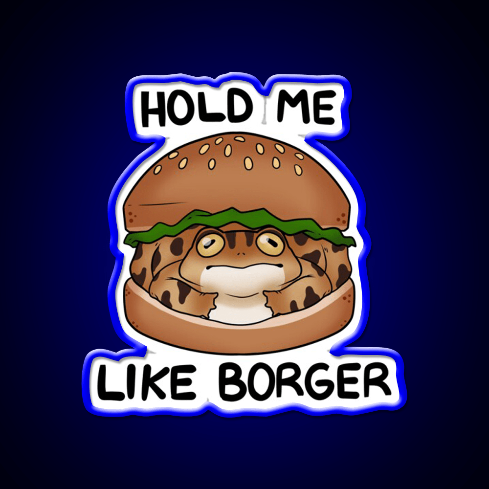 Burger Frog Fast Food Led Neon Sign For Burger Place Rgb Color - Shineneon