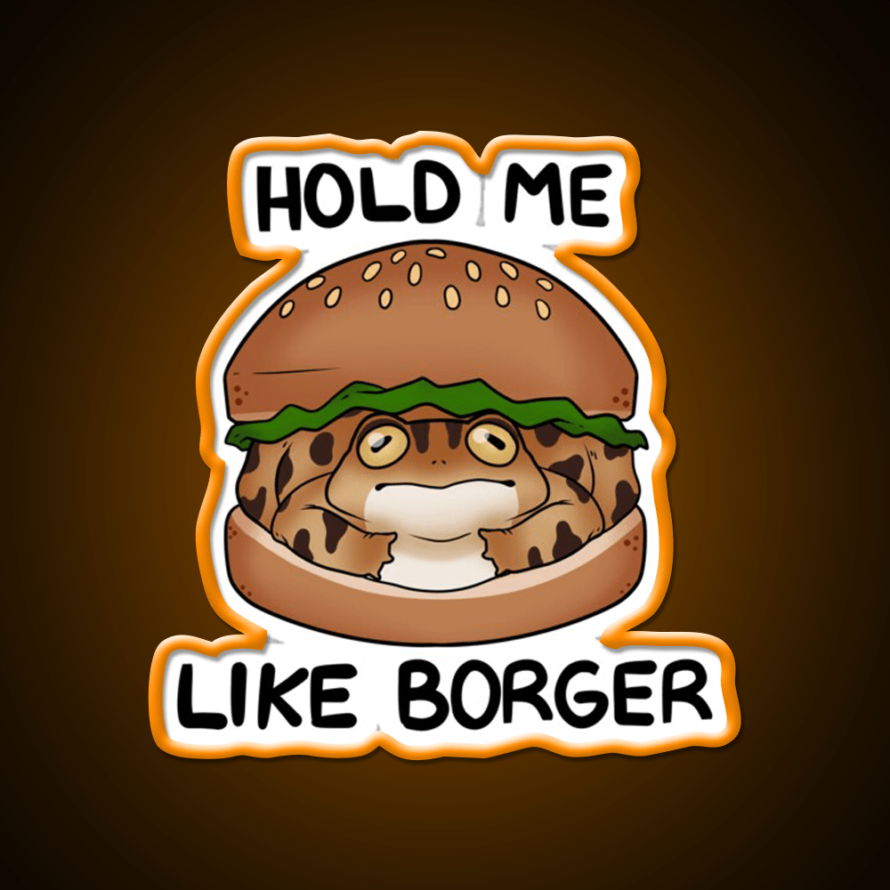 Burger Frog Fast Food Led Neon Sign For Burger Place Rgb Color - Shineneon
