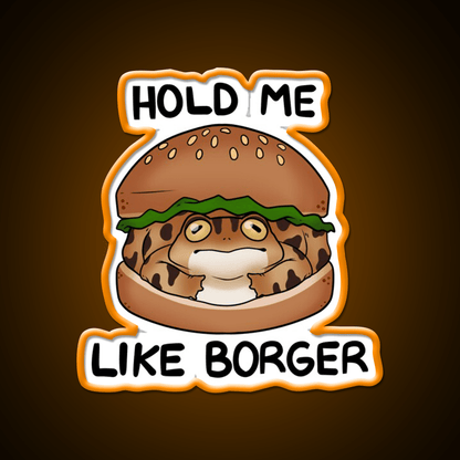 Burger Frog Fast Food Led Neon Sign For Burger Place Rgb Color - Shineneon