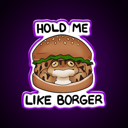 Burger Frog Fast Food Led Neon Sign For Burger Place Rgb Color - Shineneon