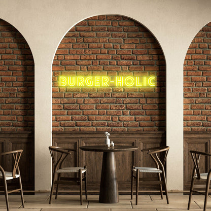 Burger Holic Mouthwatering Neon For Burger Enthusiasts | Shineneon